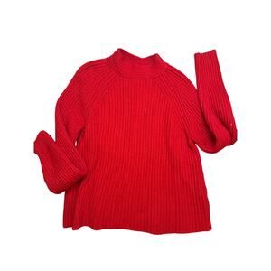 Medium Red Mock Neck Banana Republic Turtleneck